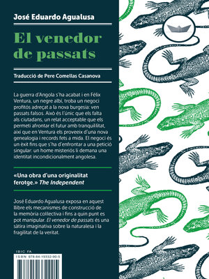 cover image of El venedor de passats